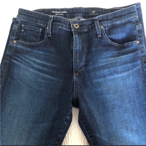 AG ADRIANO GOLDSCHMIED THE FARRAH SKINNY High-rise skinny jeans. - Picture 1 of 6